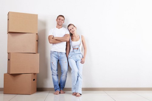 Office removals team planning a commercial move in Hornsey