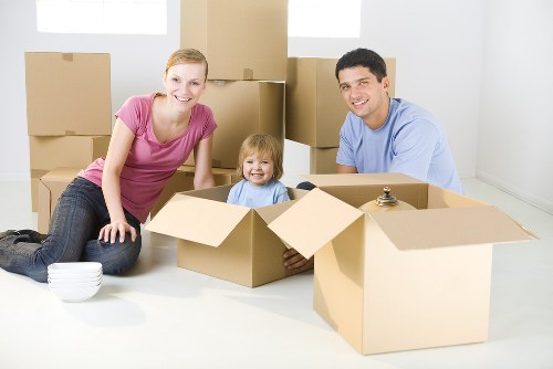 Careful boxing and labelling of household items in Hornsey