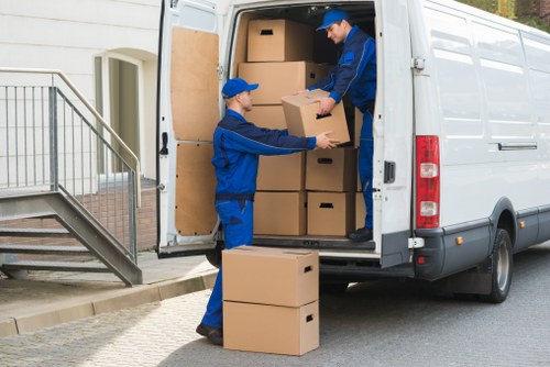 A local man with a van helping with a small move in Hornsey