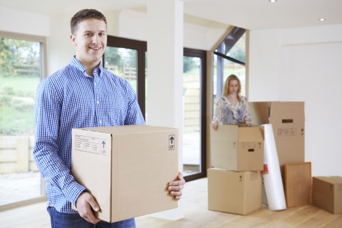 Reusable furniture and donated items prepared for charity partnerships