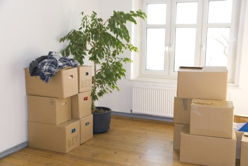 Furniture loaded for a small flat move in Hornsey