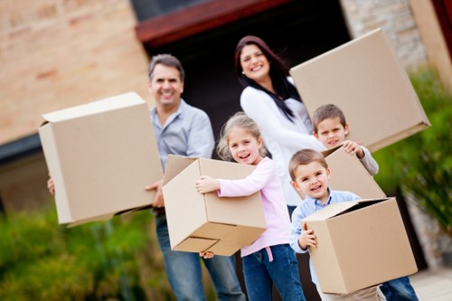 Packing and loading household items for removals in Hornsey