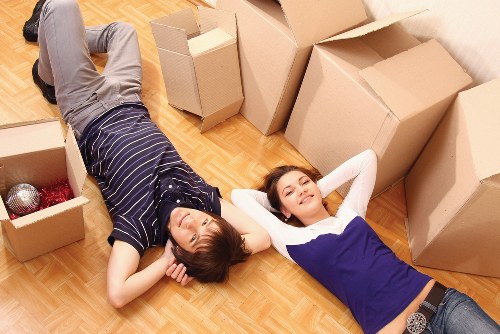 Careful handling of desks and equipment during a Hornsey business move