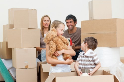 Careful loading of household furniture for transport